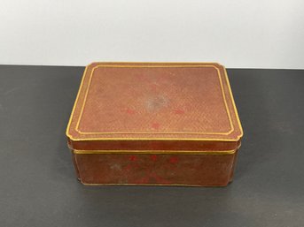 Early 20th Century Cloisonne Copper & Rust Color Box - (DM)
