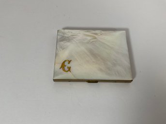 Mother Of Pearl Cigarette Case