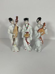 Asian Porcelain Musician Figures -