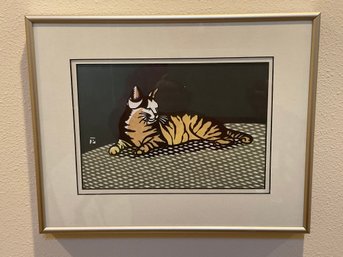 Paper Cut Art (Bengal Cat) By Aki Sogabe