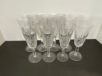 (8) Waterford Lismore Champagne Glasses - (DM)