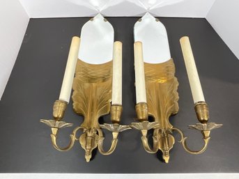 (Pr) Of Chapman Lighted Wall Sconces (DM)