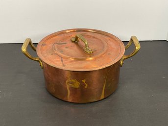 Vintage Copper Stock Pot - 'Metaux Ouvres Vesoul' - (DM)