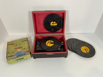 Vintage Thorens Swiss Music Box W/ 11 Disks