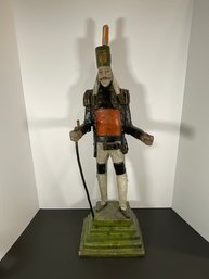 Impressive Schneeberger Bergman Candlestick Wood Figure - (DM)