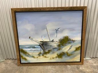 Lg Original Oil Painting By James Eichelberger - 46 X 53'