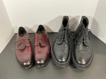 (2) Prs Of Mens Lanvin Shoes - Boots And Dress (10) - (DM)