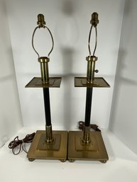 Chapman Brass Table Lamps - 1981 - (DM)