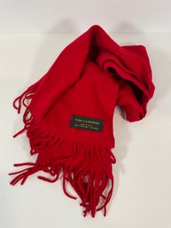 Red Cashmere Scarf - (DM)