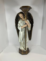 Christian Alter Decor - Hand Painted Angel Candleholder - (DM)