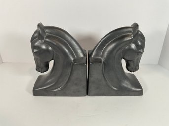 Horsehead Ceramic Bookends