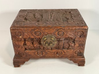 Chinese Carved Trinket Box -