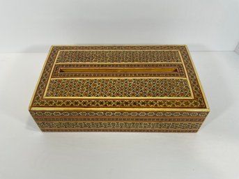 Mosaic Mother Of Pearl Inlay Tissue Box - (DM)