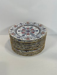 (12) Antique Royal Vienna Painted Fine Porcelain Plates/ Beehive - (DM)