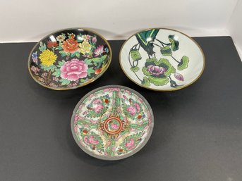 3- Misc Japanese & Chinese Porcelain Bowls - (DM)