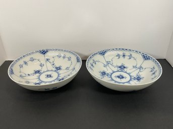 Royal Copenhagen Blue Fluted Bowls - (DM)