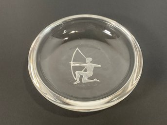 Val St Lambert Art Crystal Dish - (DM)