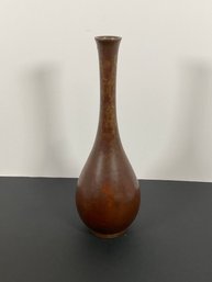Vintage Japanese Bronze Bud Vase - (DM)