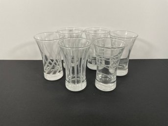 Etched Glass Liquer Glasses - (DM)