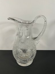 Impressive Deep Cut American Glass Pitcher - (DM)