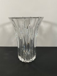 Val St Lambert Cut Crystal Vase - (DM)