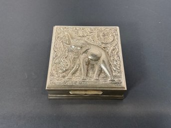 Silver Trinket Box/Elephant - (DM)