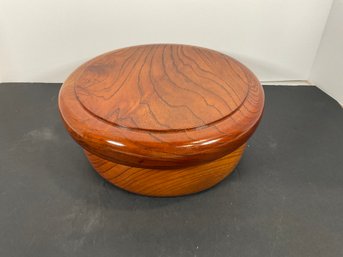 Wood Bowl W/ Lid