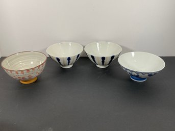 (4) Misc Japanese Rice Bowls - (DM)