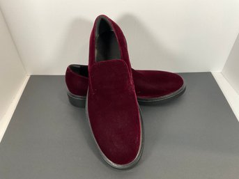 Mens Balenciaga Purple Velvet Loafers -  Sz Eur 44