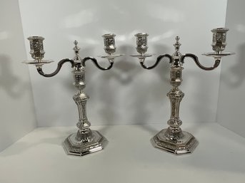 Stunning Silver Cristofle Duperier Candleabras - (DM)