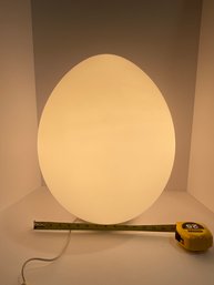 Incredible Mid-Century Glass Egg Shape Lamp - (DM)