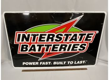 Interstate Batteries Metal Sign