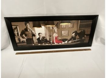 Framed Picture - (Elvis, Monroe, Bogart & Dean)
