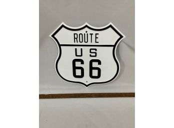 Andy Rooney Die Cut Route 66 Sign