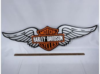 Harley Davidson Wings - Hand Painted On Wood
