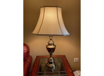 Stifle Brass Table Lamp - Leaf Accents