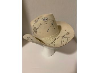 NHRA Driver Signed Cowboy Hat (Force, Kalitta, Hight) And More.