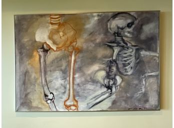 Skeleton Painting By NW Artist Jeff Winslow