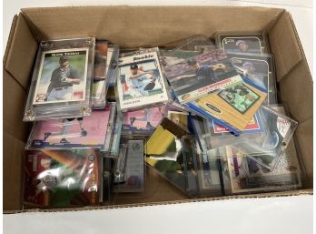 Baseball Card Box Lot - (Jeter, Bonds, Thomas Etc)