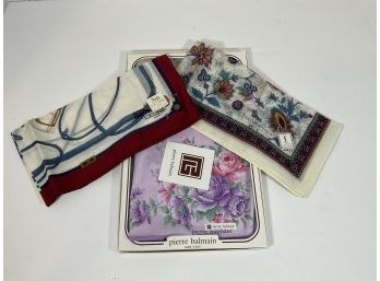 3 Silk Handkerchiefs (YSL, Celine, Balmain)