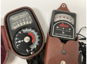 2 Vintage Light Meters