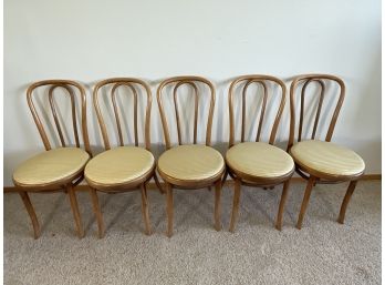 Mid Century Thenet Bentwood Chairs (5) Lot 2