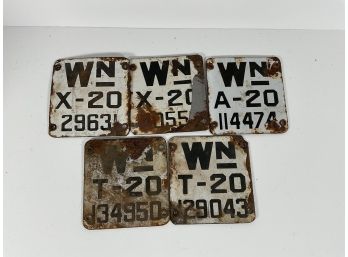 1920 Washington State License Plate Tags (5)