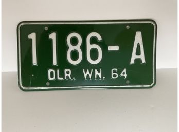 1964 Washington State Dealers Plate
