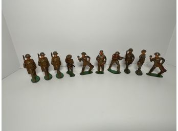 Vintage Manoil Army Men - (Lot 2)