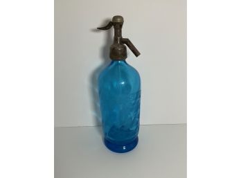 Vintage Cross & Co. Seltzer Bottle - Blue