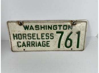 Horseless Carriage License Plate