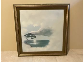 Mid Century Bonsai / Cloud Painting By Greoo