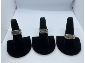 3 Sterling Rings From Silver Dollars