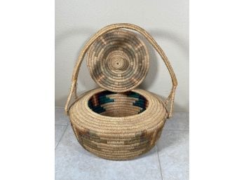 Native American Woven Basket - Quinault